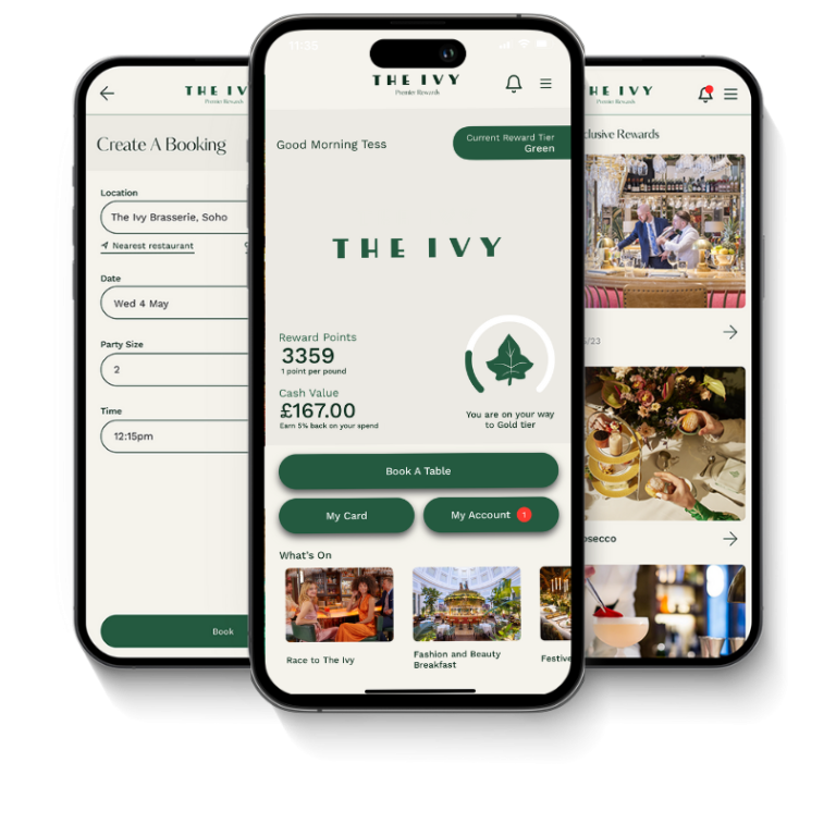 The Ivy App The Ivy Premier Rewards Loyalty & Rewards